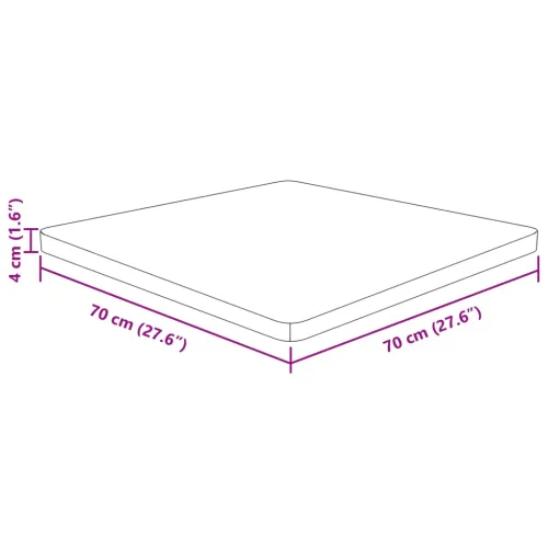 Četvrtasta stolna ploča smeđa 70x70x4 cm tretirana hrastovina - Svjetlosmeđa 70 x 70 x 4 cm Cijena