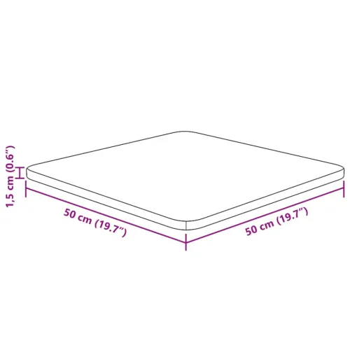 Četvrtasta stolna ploča 50x50x1,5 cm netretirana hrastovina - Prirodna 50 x 50 x 1.5 cm Cijena