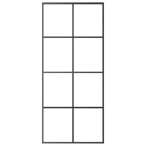 Klizna vrata s priborom 90 x 205 cm od ESG stakla i aluminija - 90 x 205 cm Mreže 4 x 2 Cijena