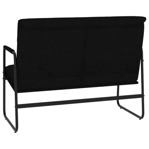 Klupa crna 100x64x80 cm od tkanine - Crna Cijena