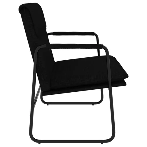Klupa crna 100x64x80 cm od tkanine - Crna Cijena