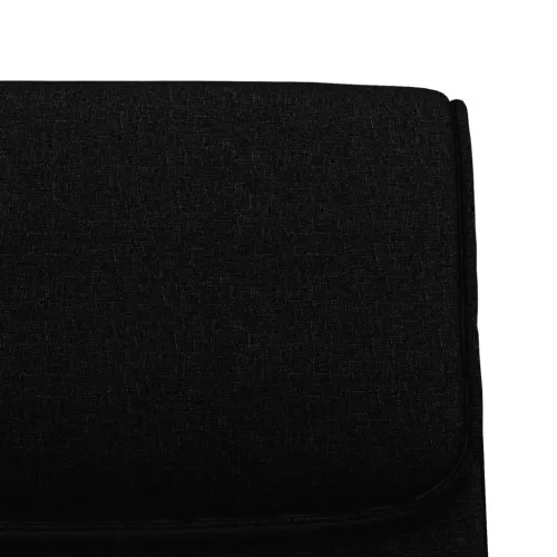 Klupa crna 100x64x80 cm od tkanine - Crna Cijena