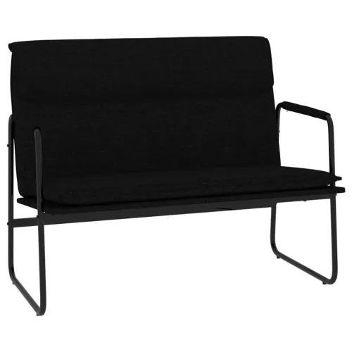 Klupa crna 100x64x80 cm od tkanine - Crna Cijena