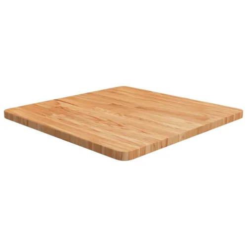 Četvrtasta stolna ploča svjetlosmeđa 60x60x2,5 cm od hrastovine - Svjetlosmeđa 60 x 60 x 2.5 cm Cijena