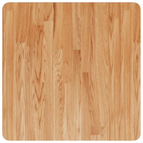 Četvrtasta stolna ploča svjetlosmeđa 60x60x2,5 cm od hrastovine - Svjetlosmeđa 60 x 60 x 2.5 cm Cijena
