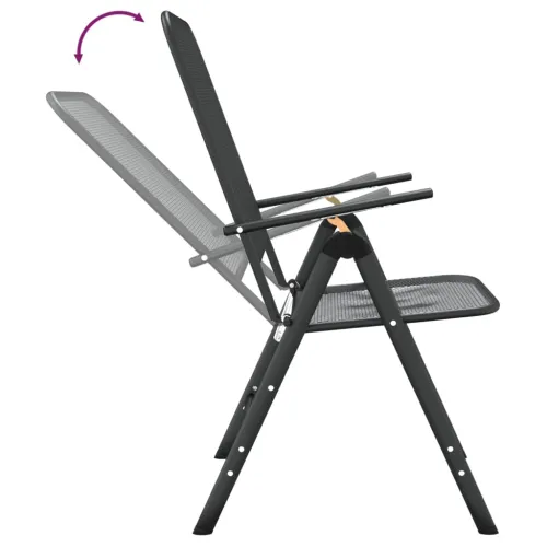 Vrtna garnitura - 3-dijelni vrtni blagovaonski set ekspandirani metal antracit - Dužina stola 60 cm 2 Cijena