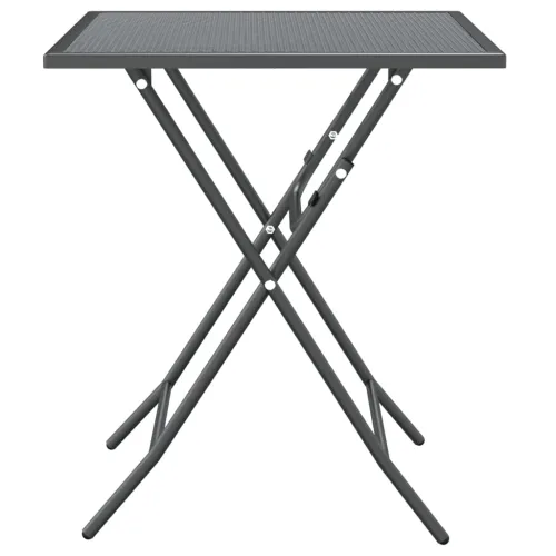 Vrtna garnitura - 3-dijelni vrtni blagovaonski set ekspandirani metal antracit - Dužina stola 60 cm 2 Cijena