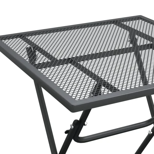 Vrtna garnitura - 3-dijelni vrtni blagovaonski set ekspandirani metal antracit - Dužina stola 60 cm 2 Cijena