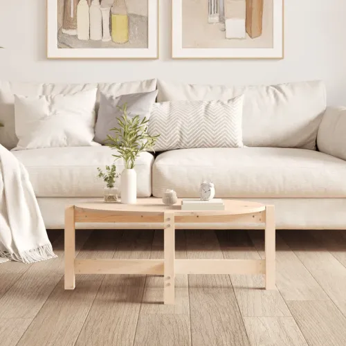 Stolić za kavu 87 x 48 x 35 cm od masivne borovine - Prirodna 87 x 48 x 35 cm 1 Cijena