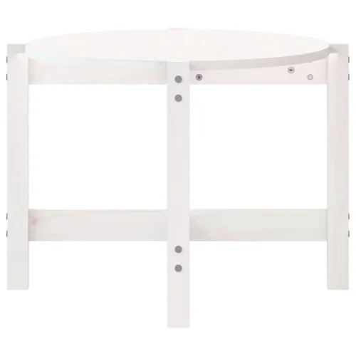 Stolić za kavu bijeli 118 x 63 x 45 cm od masivne borovine - Bijela 118 x 63 x 45 cm 1 Cijena