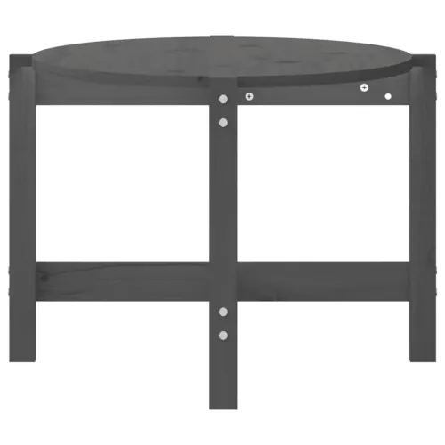 Stolić za kavu sivi 118 x 63 x 45 cm od masivne borovine - Siva 118 x 63 x 45 cm 1 Cijena
