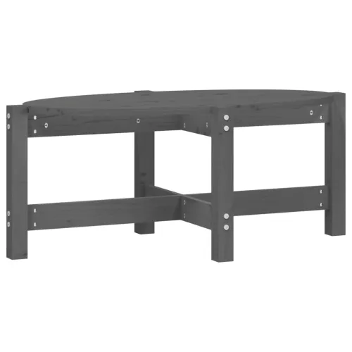 Stolić za kavu sivi 87 x 48 x 35 cm od masivne borovine - Siva 87 x 48 x 35 cm 1 Cijena