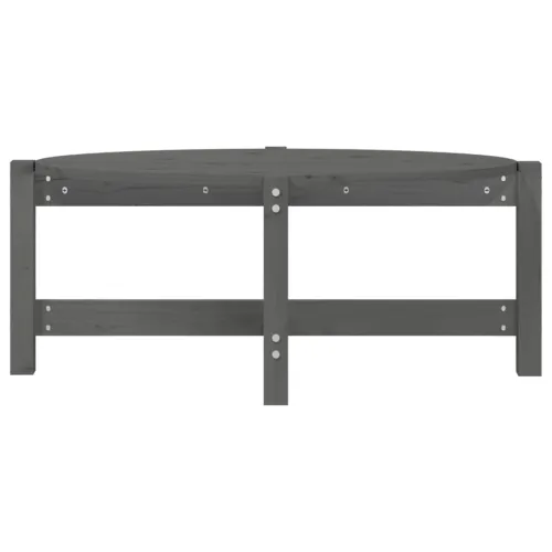 Stolić za kavu sivi 87 x 48 x 35 cm od masivne borovine - Siva 87 x 48 x 35 cm 1 Cijena