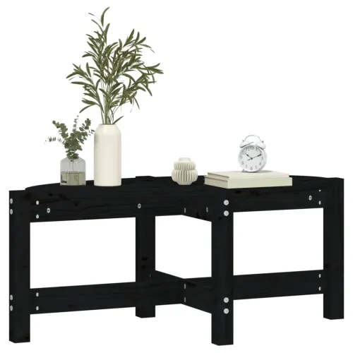 Stolić za kavu crni 87 x 48 x 35 cm od masivne borovine - Crna 87 x 48 x 35 cm 1 Cijena
