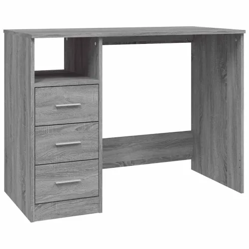 Radni stol s ladicama siva boja hrasta 102 x 50 x 76 cm drveni - Sivi hrast sonoma Sivi hrast sonoma Cijena