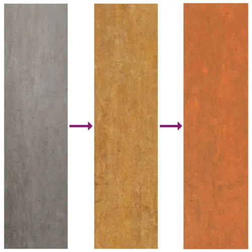 Krovni paneli 36 kom boja hrđe 100 x 44 cm od čelika COR-TEN - 100 x 44 cm 36 Cijena