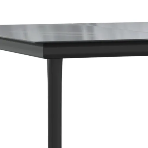 Vrtna garnitura - 5-dijelni vrtni blagovaonski set od poliratana crni - Crna 80 x 80 x 74 cm 4 Cijena