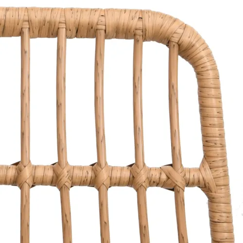Vrtna garnitura - 5-dijelni vrtni blagovaonski set od poliratana - Smeđa Dužina stola 80 cm 4 Cijena