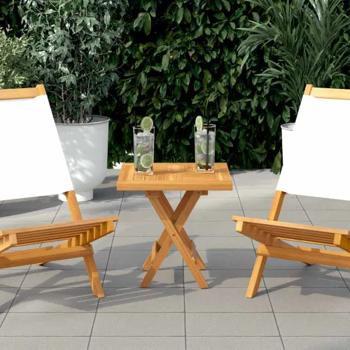 Četvrtasta stolna ploča 40 x 40 x 2,5 cm od masivne tikovine - 40 x 40 cm Četvrtasto Cijena