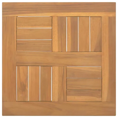 Četvrtasta stolna ploča 40 x 40 x 2,5 cm od masivne tikovine - 40 x 40 cm Četvrtasto Cijena