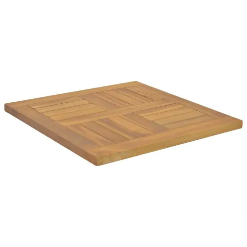 Četvrtasta stolna ploča 50x50x2,5 cm od masivne tikovine - 50 x 50 cm Četvrtasto Cijena