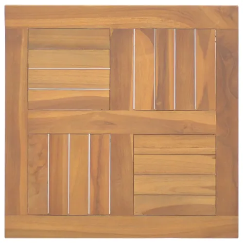 Četvrtasta stolna ploča 50x50x2,5 cm od masivne tikovine - 50 x 50 cm Četvrtasto Cijena