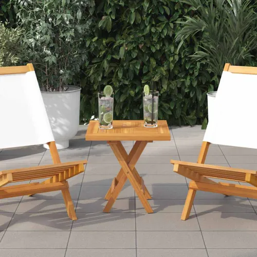 Četvrtasta stolna ploča 50x50x2,5 cm od masivne tikovine - 50 x 50 cm Četvrtasto Cijena