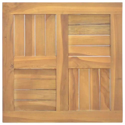 Četvrtasta stolna ploča 50x50x2,5 cm od masivne tikovine - 50 x 50 cm Četvrtasto Cijena
