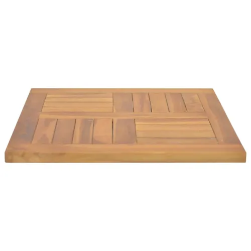 Četvrtasta stolna ploča 50x50x2,5 cm od masivne tikovine - 50 x 50 cm Četvrtasto Cijena