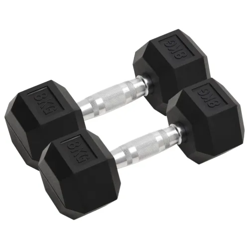 Jednoručni utezi 2 kom 8 kg ukupno lijevano željezo - 2x 8 kg 1 2x 8 kg Cijena