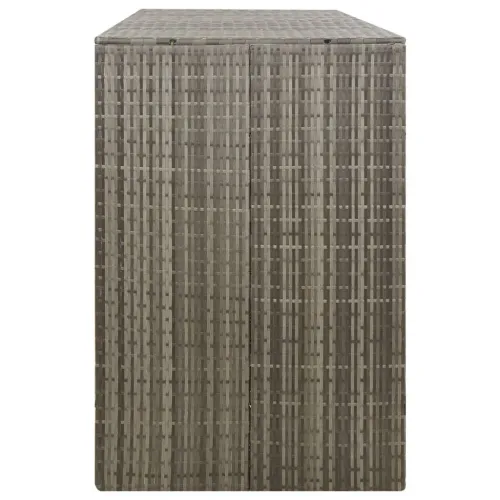 Spremište za 3 kante za smeće sivo 207 x 80 x 117 cm poliratan - Siva 3 Cijena