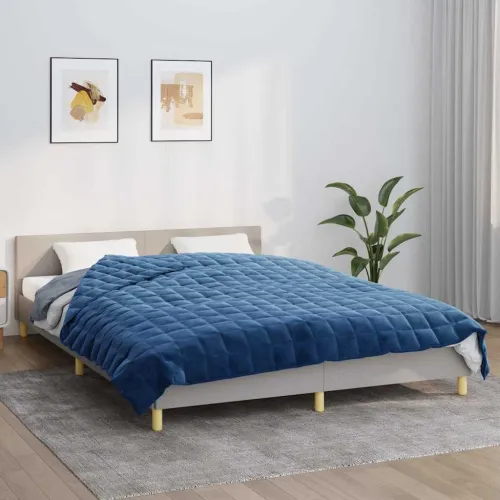Teška deka plava 220x240 cm 11 kg od tkanine - Plava 220 x 240 cm 11 kg Cijena
