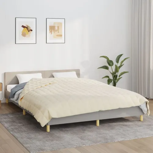 Teška deka svijetla krem 220x230 cm 15 kg od tkanine - Krema 230 x 220 cm 1 15 kg Cijena