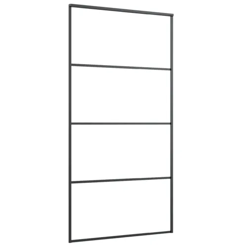 Klizna vrata s priborom 102,5x205 cm od stakla ESG i aluminija - 102.5 x 205 cm 3 vodoravne šipke Cijena