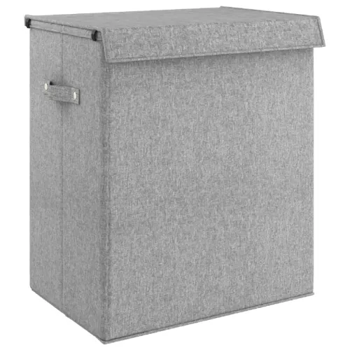 Sklopiva košara za rublje siva 51x34,5x59,5 cm umjetno platno - 51 x 34.5 x 59 cm 1 51 x 34.5 x 59 cm Cijena