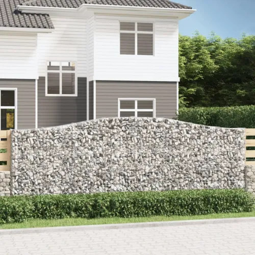 Gabion - Gabion ograde - Gabionska košara s lukom 400x30x140/160 cm pocinčano željezo - 400 x 30 x 140/160 cm 1 Cijena