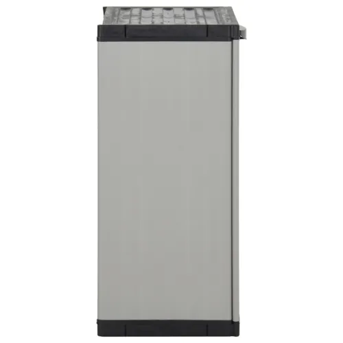 Vrtni ormarić za otpad sivo-crni 68 x 40 x 85 cm PP Cijena