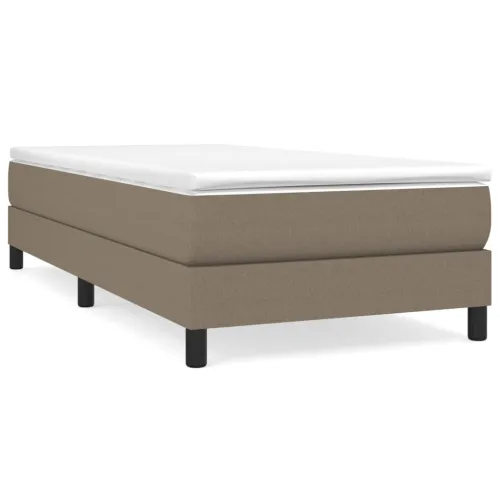 Boxspring - Krevet s oprugama i madracem smeđesivi 80x200 cm od tkanine - Sivo-smeđa 25 cm 80 x 200 cm Cijena
