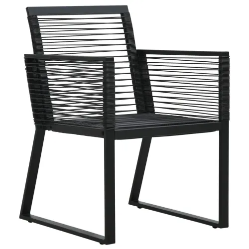 Vrtna garnitura - 5-dijelni vrtni blagovaonski set od PVC ratana crni - Dužina stola 160 cm 4 Cijena