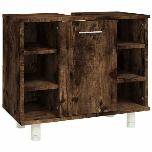Kupaonski ormarić boja dimljenog hrasta 60x32x53,5 cm drveni - Dimljeni hrast 1 1 Cijena