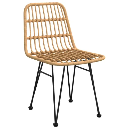 Vrtna garnitura - 3-dijelni vrtni blagovaonski set od poliratana - Smeđa Dužina stola 80 cm 2 Cijena