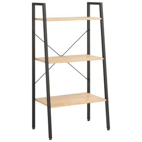 Samostojeće police s 3 razine svjetlosmeđe i crne 56x35x108 cm - Svjetlosmeđa 1 108 cm Svjetlosmeđa Cijena