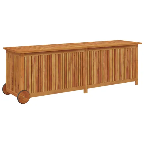 Vrtna kutija za pohranu s kotačima 150x50x58 cm od drva bagrema - 150 x 50 x 58 cm 150 x 50 x 58 cm Cijena