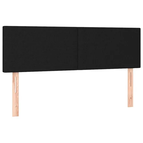 Krevet box spring s madracem LED crni 140x200 cm od tkanine - Crna 140 x 200 cm Gladak dizajn Cijena