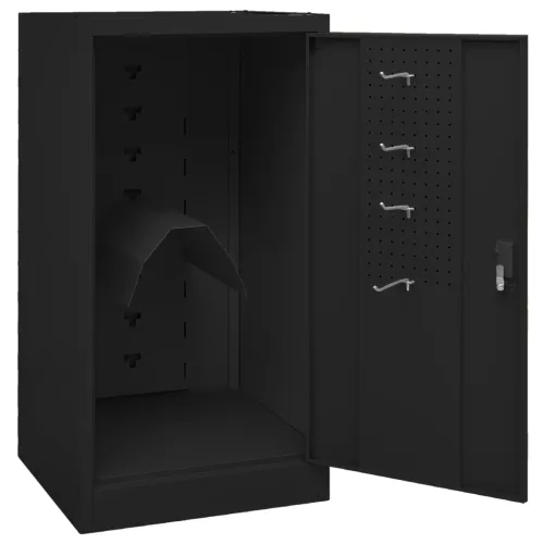 Ormarić za sedla crni 53 x 53 x 105 cm čelični - Crna 53 x 53 x 105 cm Cijena