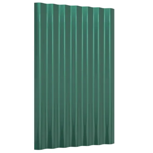 Krovni paneli 12 kom od pocinčanog čelika zeleni 60x36 cm - Zelena 60 x 36 cm 12 Cijena