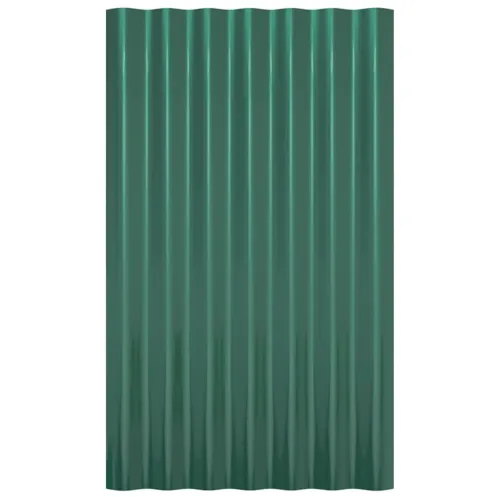 Krovni paneli 12 kom od pocinčanog čelika zeleni 60x36 cm - Zelena 60 x 36 cm 12 Cijena