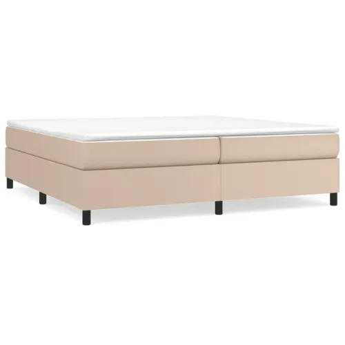 Krevet box spring s madracem cappuccino 200x200cm umjetna koža - Boja cappuccina 200 x 200 cm 35 cm Cijena