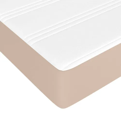 Krevet box spring s madracem cappuccino 200x200cm umjetna koža - Boja cappuccina 200 x 200 cm 35 cm Cijena