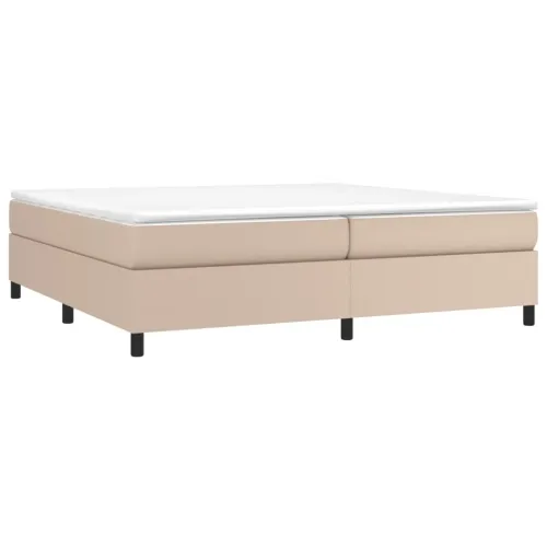 Krevet box spring s madracem cappuccino 200x200cm umjetna koža - Boja cappuccina 200 x 200 cm 35 cm Cijena